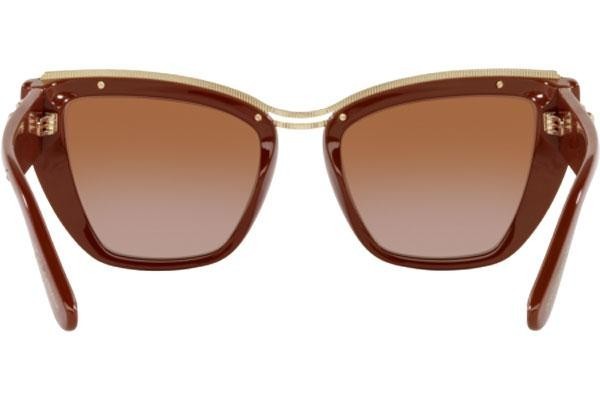 Okulary przeciwsłoneczne Dolce & Gabbana Icons Collection DG6144 329213 Kocie oczy Brązowe