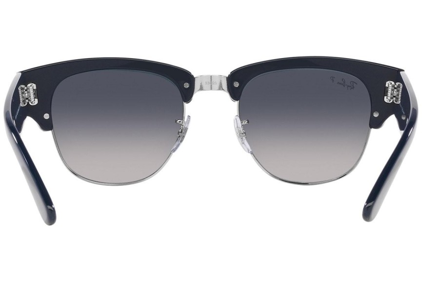 Okulary przeciwsłoneczne Ray-Ban Mega Clubmaster RB0316S 136678 Browline Niebieskie