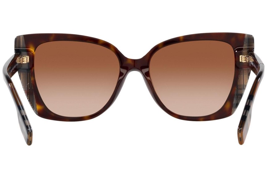 Okulary przeciwsłoneczne Burberry Meryl BE4393 405313 Kocie oczy Havana