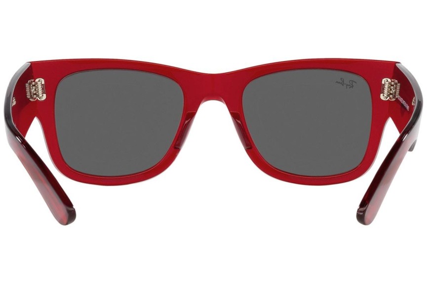 Okulary przeciwsłoneczne Ray-Ban Mega Wayfarer RB0840S 6679B1 Kwadratowe Czerwone