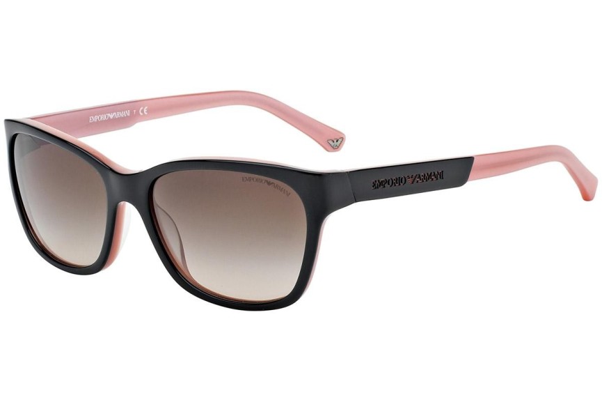 Okulary przeciwsłoneczne Emporio Armani EA4004 504613 Kwadratowe Czarne