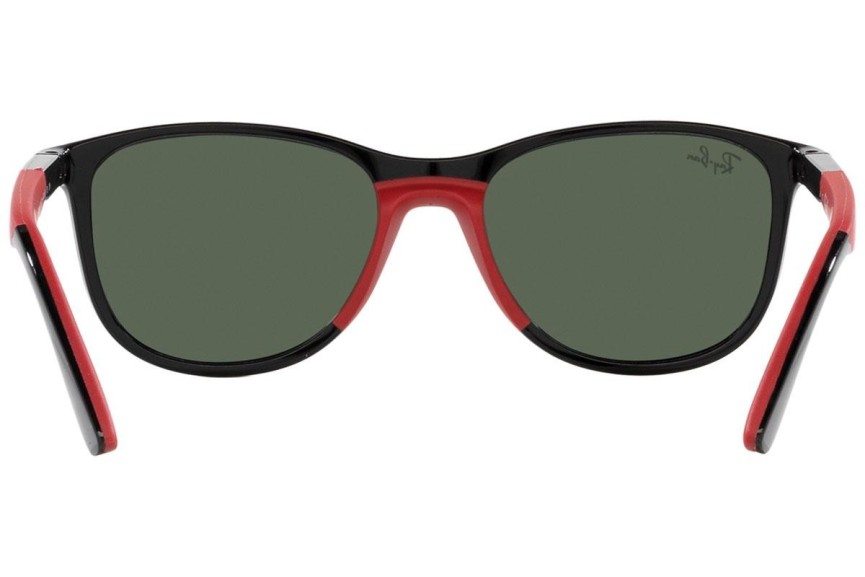 Okulary przeciwsłoneczne Ray-Ban Junior RJ9077S 713171 Kwadratowe Czarne