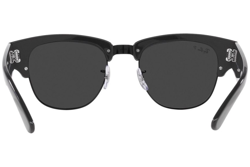 Okulary przeciwsłoneczne Ray-Ban Mega Clubmaster RB0316S 136748 Polarized Browline Czarne