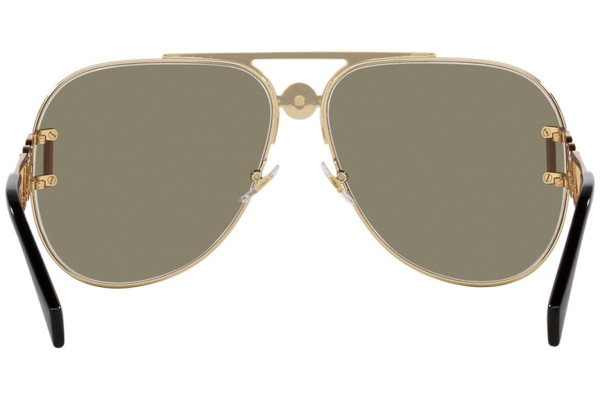 Okulary przeciwsłoneczne Versace VE2255 100203 Pilotki (Aviator) Złote