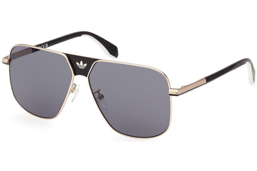 Okulary przeciwsłoneczne Adidas Originals OR0091 32A Pilotki (Aviator) Beżowe