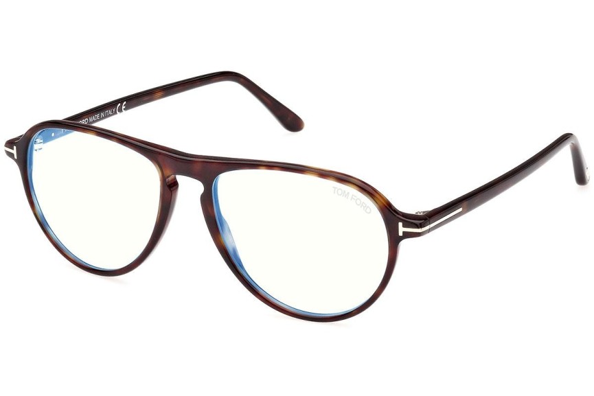 Okulary korekcyjne Tom Ford FT5869-B 052 Pilotki (Aviator) Havana