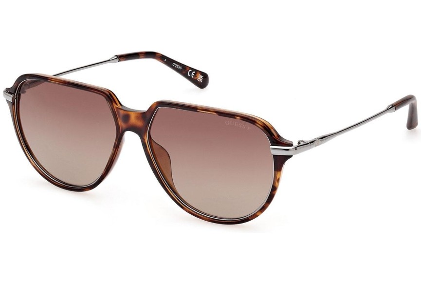 Okulary przeciwsłoneczne Guess GU00067 52H Polarized Pilotki (Aviator) Havana