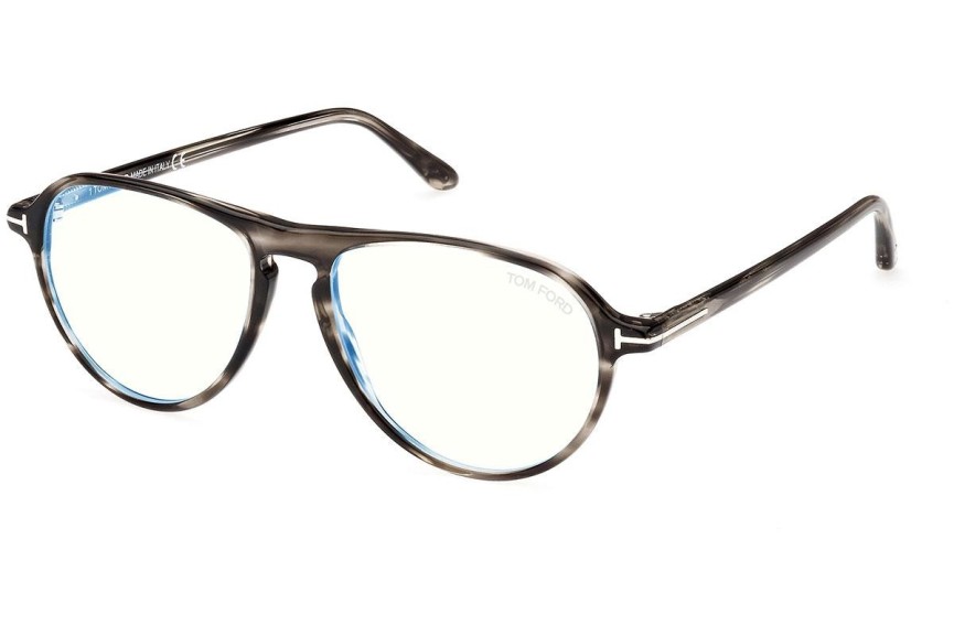 Okulary korekcyjne Tom Ford FT5869-B 020 Pilotki (Aviator) Szare