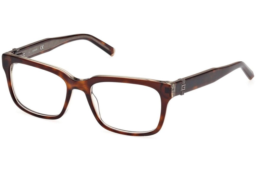 Okulary korekcyjne Guess GU50084 052 Prostokątne Havana