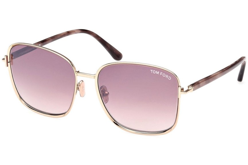 Okulary przeciwsłoneczne Tom Ford FT1029 28Z Kwadratowe Złote