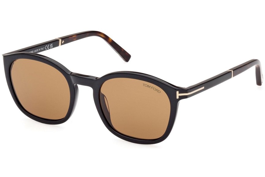 Okulary przeciwsłoneczne Tom Ford FT1020 01E Pilotki (Aviator) Czarne