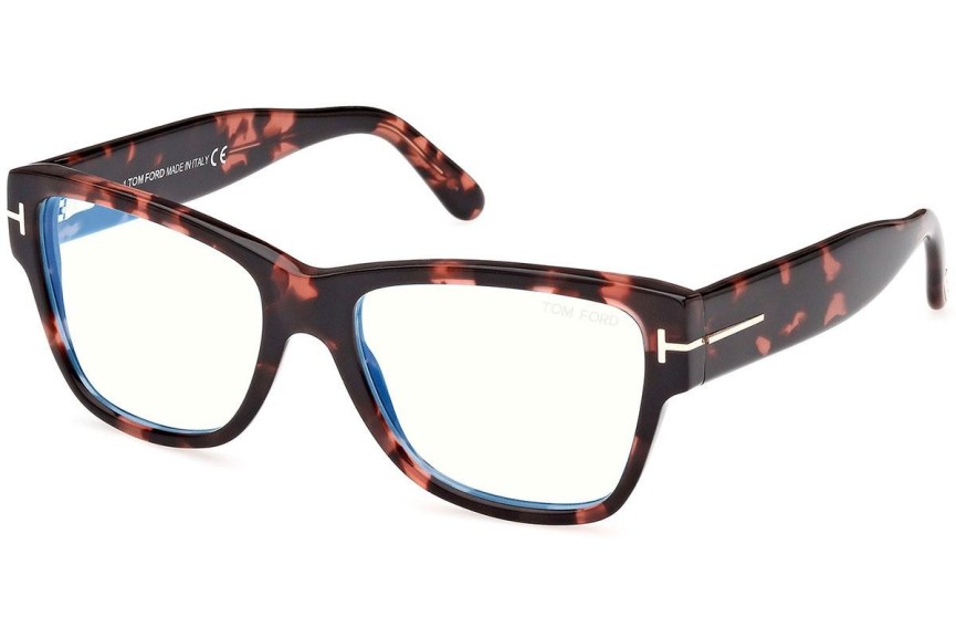 Okulary korekcyjne Tom Ford FT5878-B 056 Kwadratowe Havana