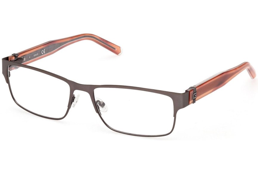 Okulary korekcyjne Guess GU50082 007 Prostokątne Brązowe