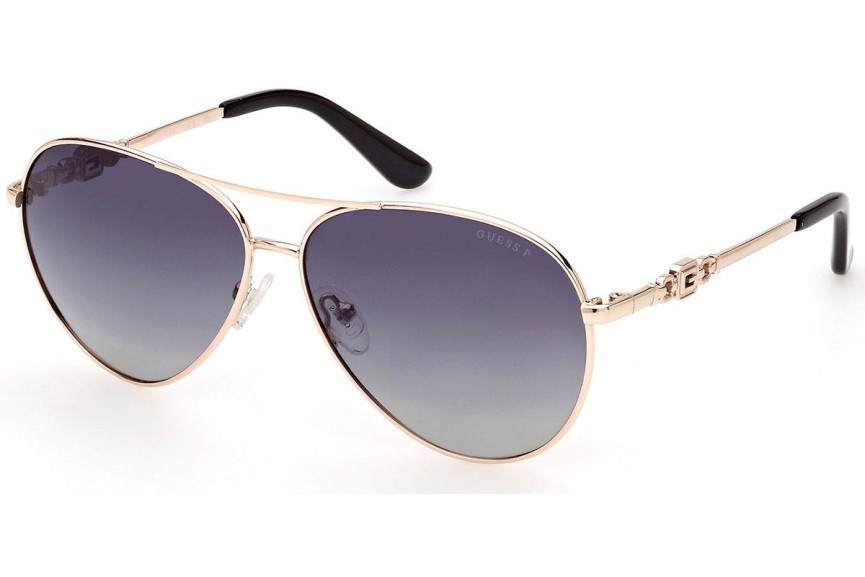 Okulary przeciwsłoneczne Guess GU7885-H 32D Polarized Pilotki (Aviator) Złote