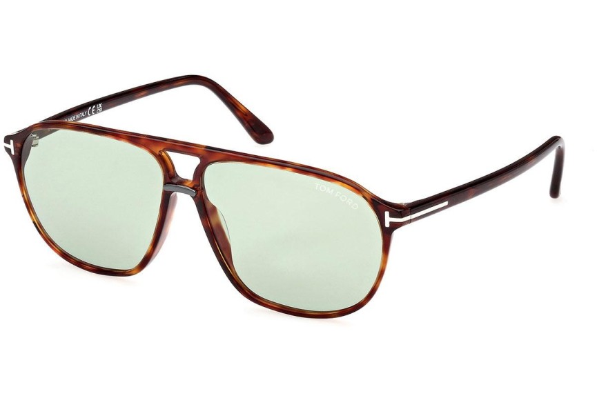 Okulary przeciwsłoneczne Tom Ford FT1026 54N Pilotki (Aviator) Havana