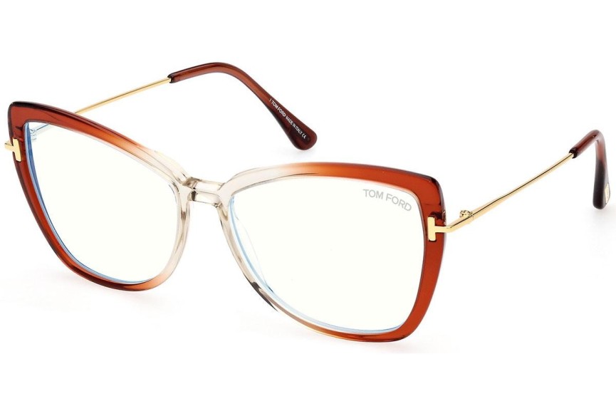 Okulary korekcyjne Tom Ford FT5882-B 044 Kocie oczy Wielokolorowe