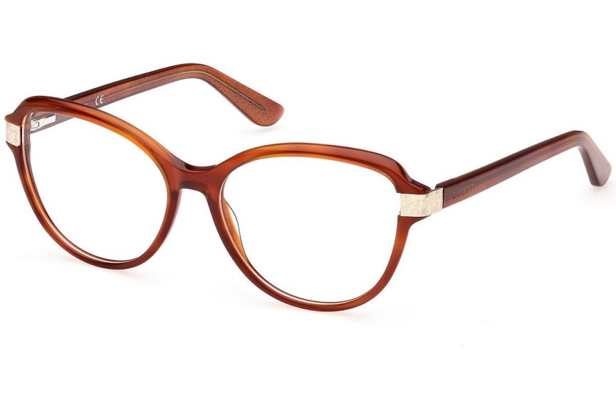 Okulary korekcyjne Guess GU2955 053 Kocie oczy Brązowe