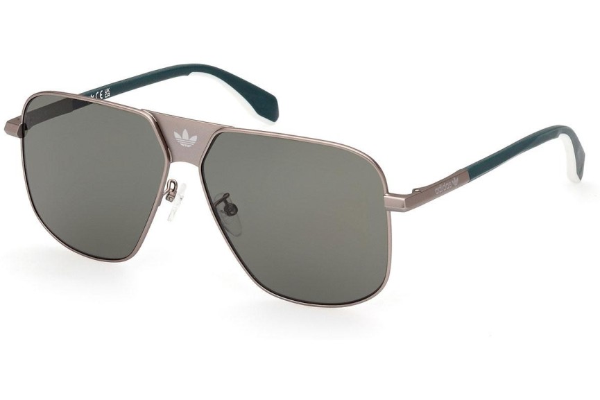 Okulary przeciwsłoneczne Adidas Originals OR0091 09N Pilotki (Aviator) Szare