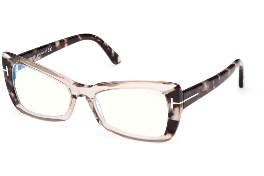 Okulary korekcyjne Tom Ford FT5879-B 057 Kocie oczy Szare