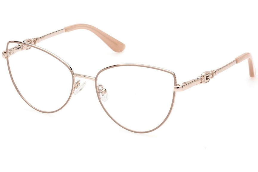 Okulary korekcyjne Guess GU2954 059 Kocie oczy Beżowe