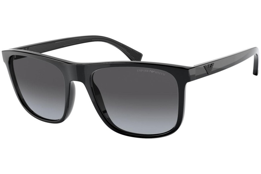 Okulary przeciwsłoneczne Emporio Armani EA4129 50018G Kwadratowe Czarne