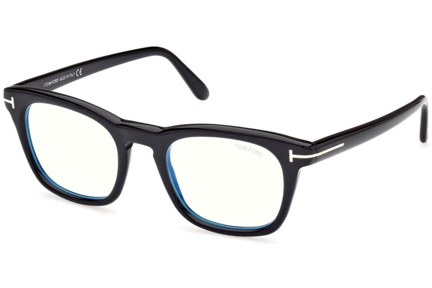 Okulary korekcyjne Tom Ford FT5870-B 001 Kwadratowe Czarne