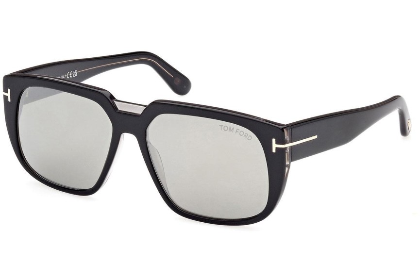 Okulary przeciwsłoneczne Tom Ford FT1025 05A Kwadratowe Czarne