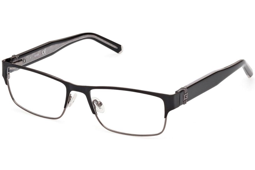 Okulary korekcyjne Guess GU50082 002 Prostokątne Czarne