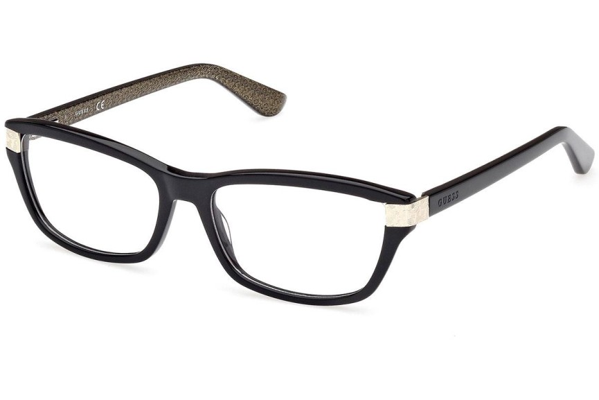 Okulary korekcyjne Guess GU2956 001 Prostokątne Czarne