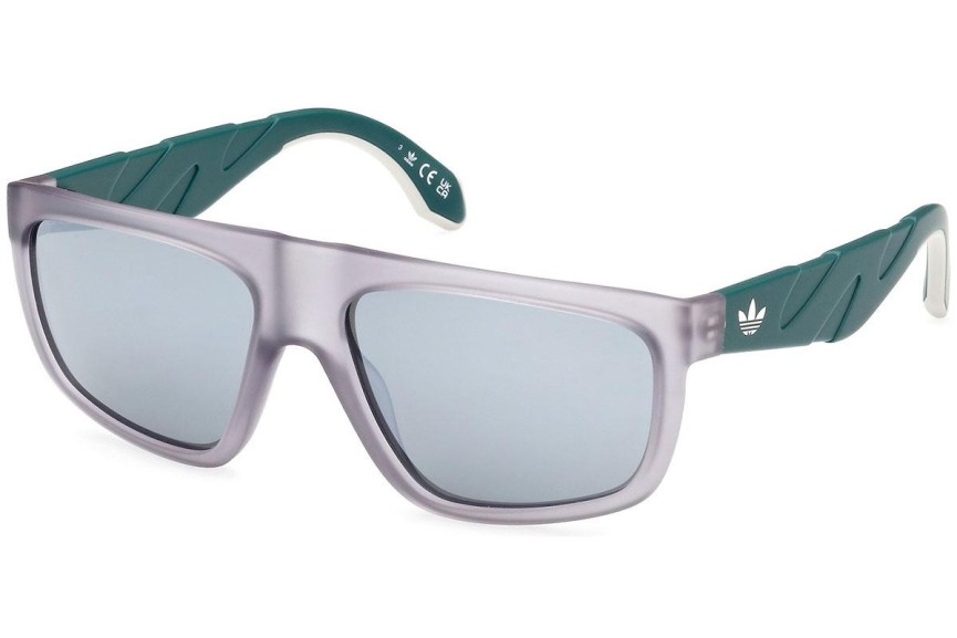 Okulary przeciwsłoneczne Adidas Originals OR0093 20Q Kwadratowe Szare