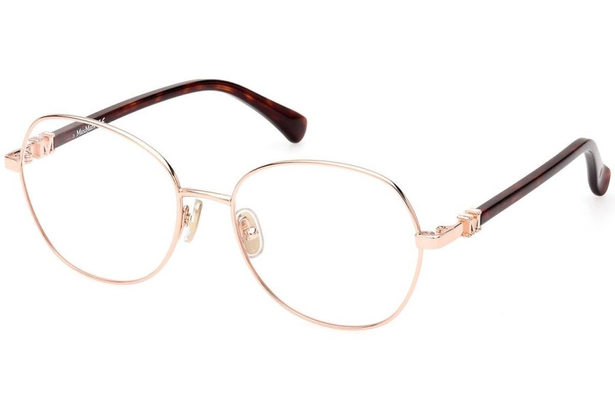 Okulary korekcyjne Max Mara MM5034 033 Okrągłe Złote