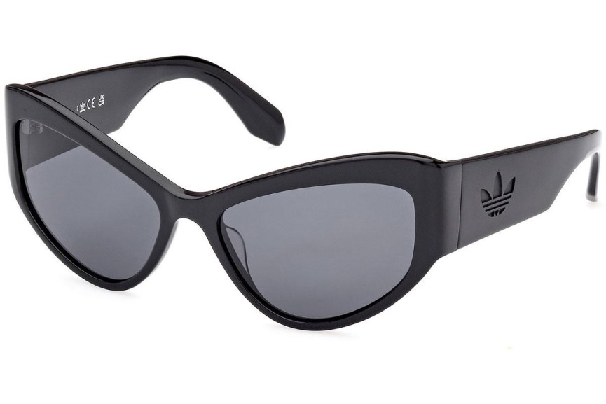 Okulary przeciwsłoneczne Adidas Originals OR0089 01A Kocie oczy Czarne