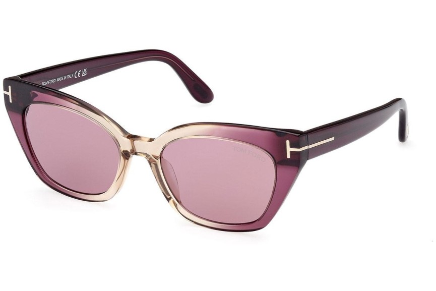 Okulary przeciwsłoneczne Tom Ford FT1031 83Y Kocie oczy Fioletowe