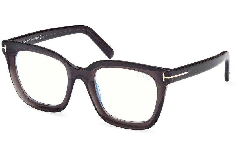 Okulary korekcyjne Tom Ford FT5880-B 020 Kwadratowe Brązowe