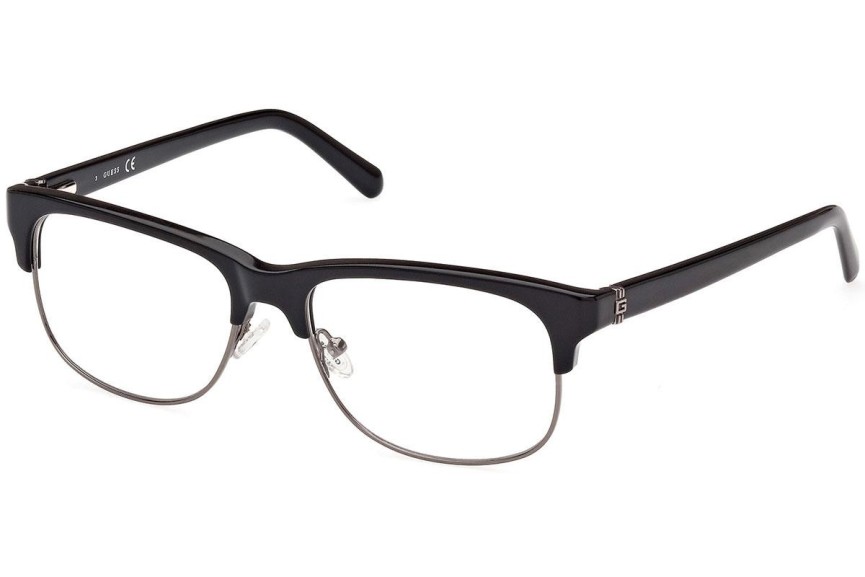 Okulary korekcyjne Guess GU50081 001 Browline Czarne