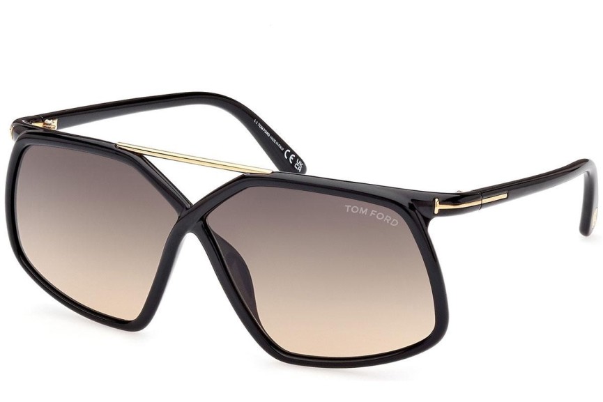 Okulary przeciwsłoneczne Tom Ford FT1038 01B Nieregularny Czarne