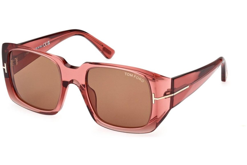 Okulary przeciwsłoneczne Tom Ford FT1035 72E Kwadratowe Różowe