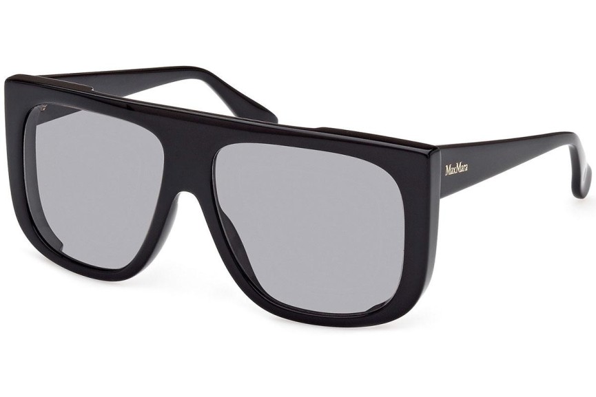 Okulary przeciwsłoneczne Max Mara MM0073 01A Flat Top Czarne