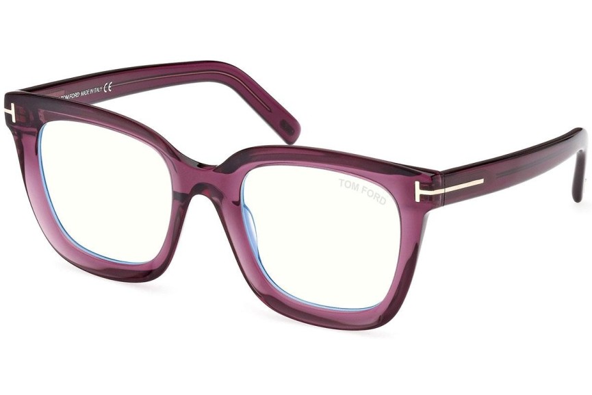 Okulary korekcyjne Tom Ford FT5880-B 081 Kwadratowe Fioletowe