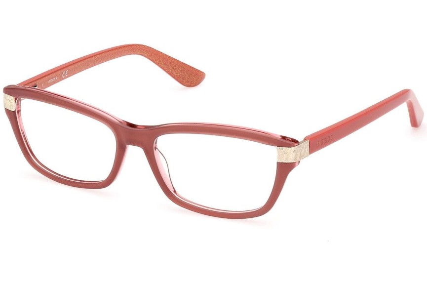 Okulary korekcyjne Guess GU2956 072 Prostokątne Brązowe