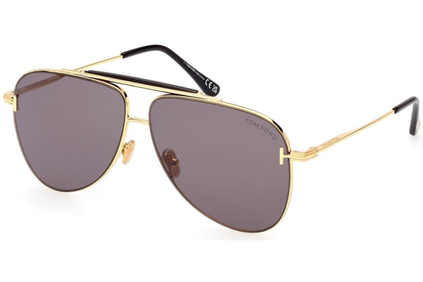 Okulary przeciwsłoneczne Tom Ford FT1018 30A Pilotki (Aviator) Złote