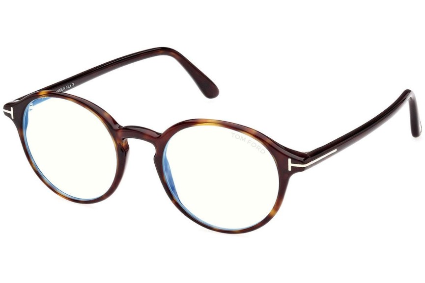 Okulary korekcyjne Tom Ford FT5867-B 052 Okrągłe Havana