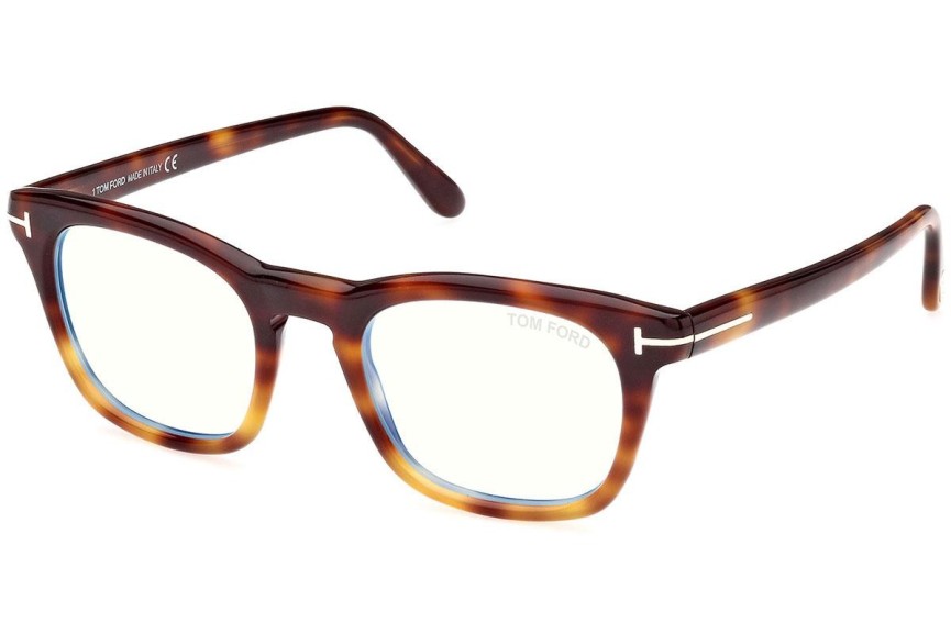 Okulary korekcyjne Tom Ford FT5870-B 056 Kwadratowe Havana