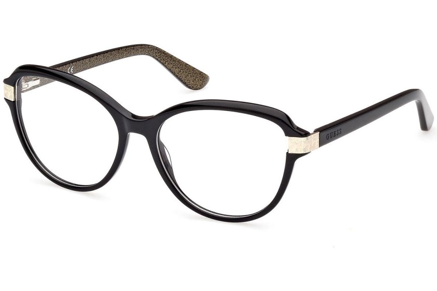 Okulary korekcyjne Guess GU2955 001 Kocie oczy Czarne