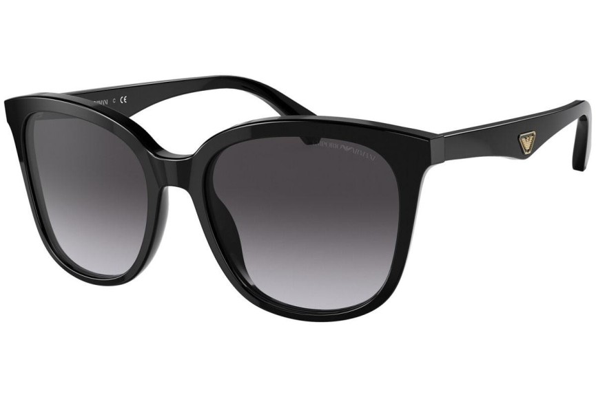 Okulary przeciwsłoneczne Emporio Armani EA4157 50178G Kocie oczy Czarne