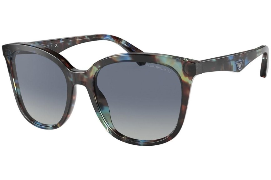 Okulary przeciwsłoneczne Emporio Armani EA4157 58624L Kocie oczy Havana