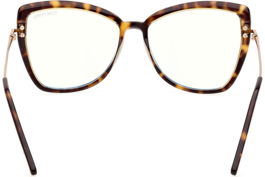 Okulary korekcyjne Tom Ford FT5882-B 056 Kocie oczy Havana