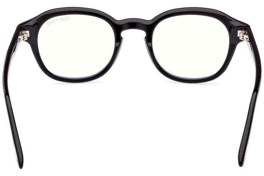 Okulary korekcyjne Tom Ford FT5871-B 001 Okrągłe Czarne