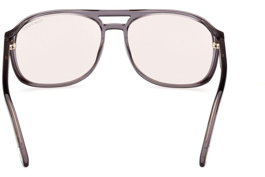 Okulary przeciwsłoneczne Tom Ford FT1022 20E Pilotki (Aviator) Szare