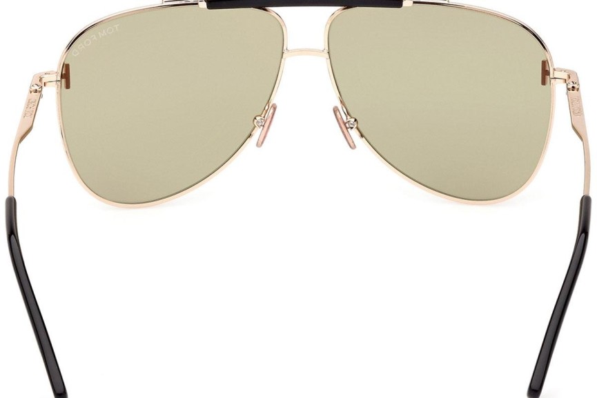 Okulary przeciwsłoneczne Tom Ford FT1018 28N Pilotki (Aviator) Złote